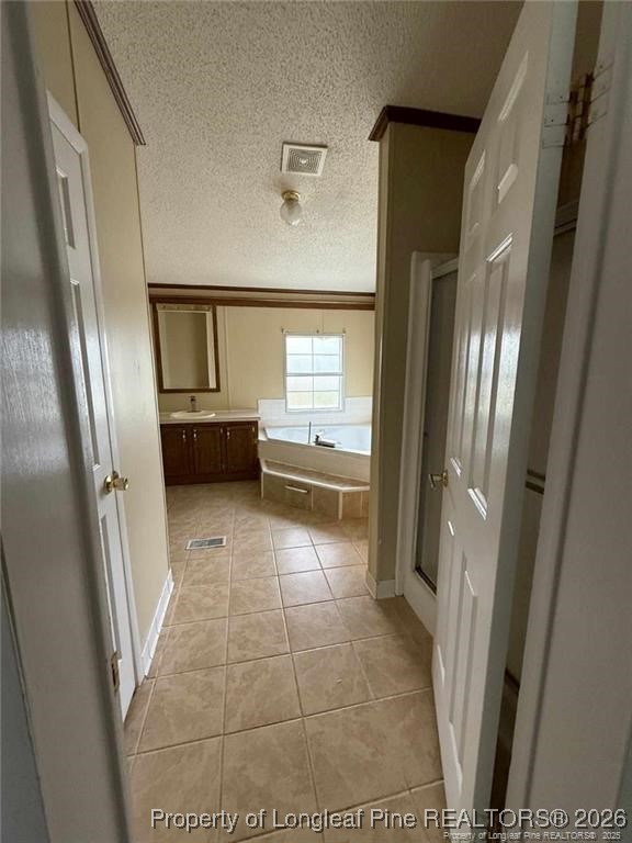 21040 McLaughlin Road Laurinburg, NC 28352 - Photo 12 of 14 a bathroom with a bathtub and a shower