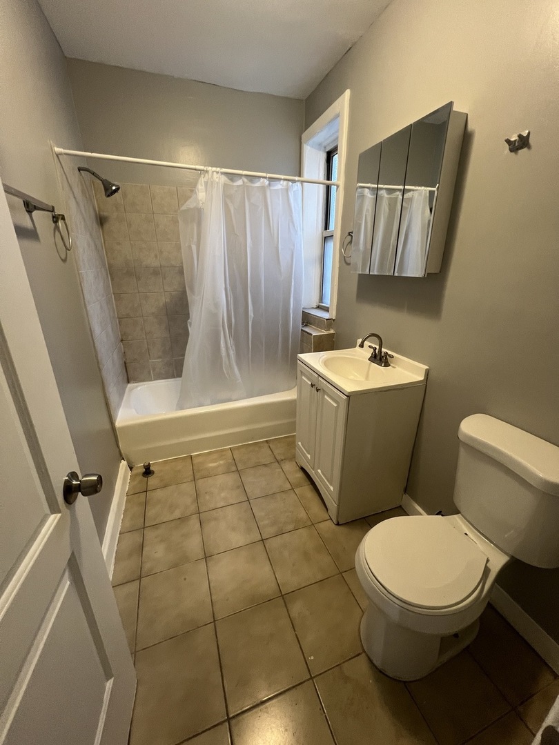 840 West 66th Street, Unit 2 Chicago, IL 60621 - Photo 6 of 7 a bathroom with a sink a toilet and shower