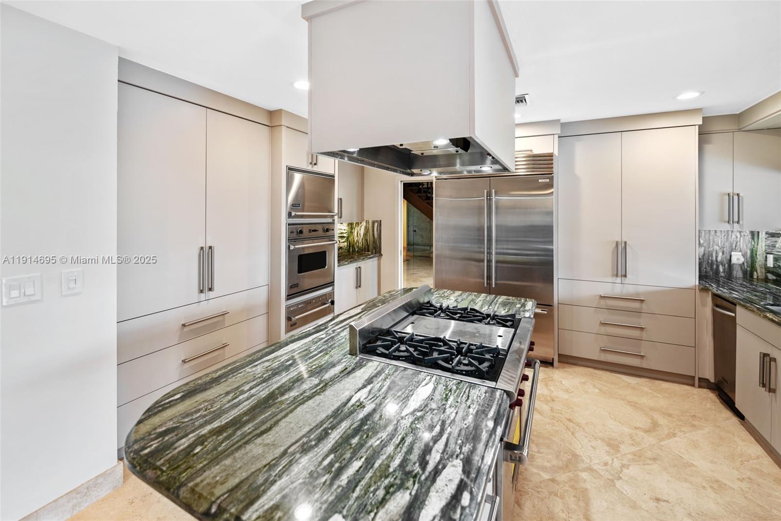 2015 Northeast 120th Road North Miami, FL 33181 - Photo 18 of 67 DESIGNER ITALIAN CENTER ISLAND NATURAL GAS ZUB ZERO WOLF KITCHEN