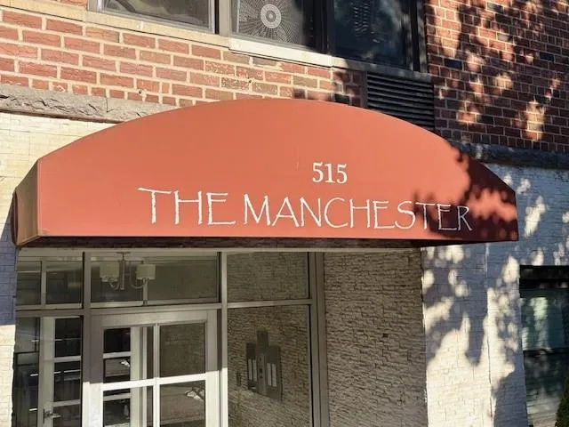 a front view of a building