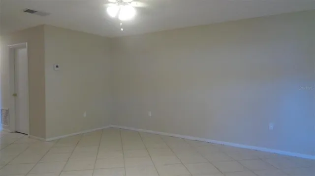 a view of an empty room