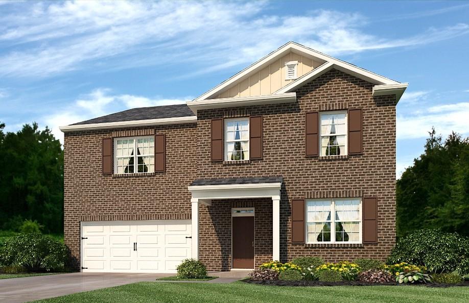 195 Ivey Cottage Loop Dallas, GA 30132 - Photo 1 of 1 Color Rendering of Plan & Elevation