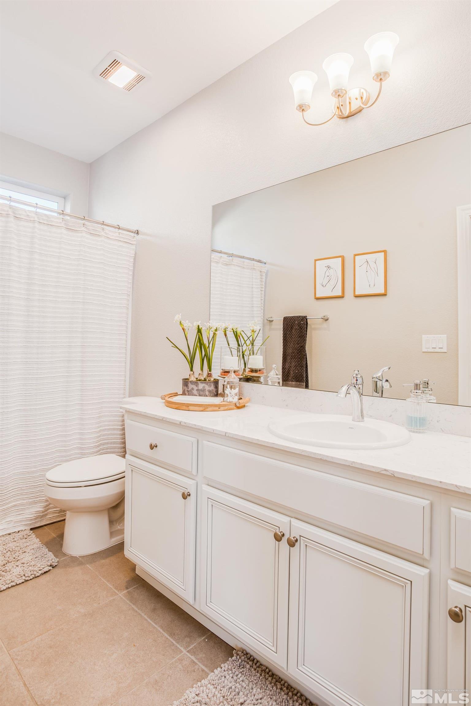 1864 Sea Horse Road, Unit A Reno, NV 89521 - Photo 14 of 17 a bathroom with a toilet sink and mirror