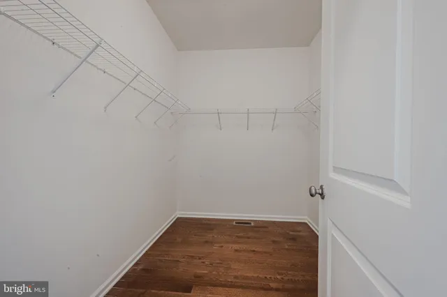 a view of small space with empty racks