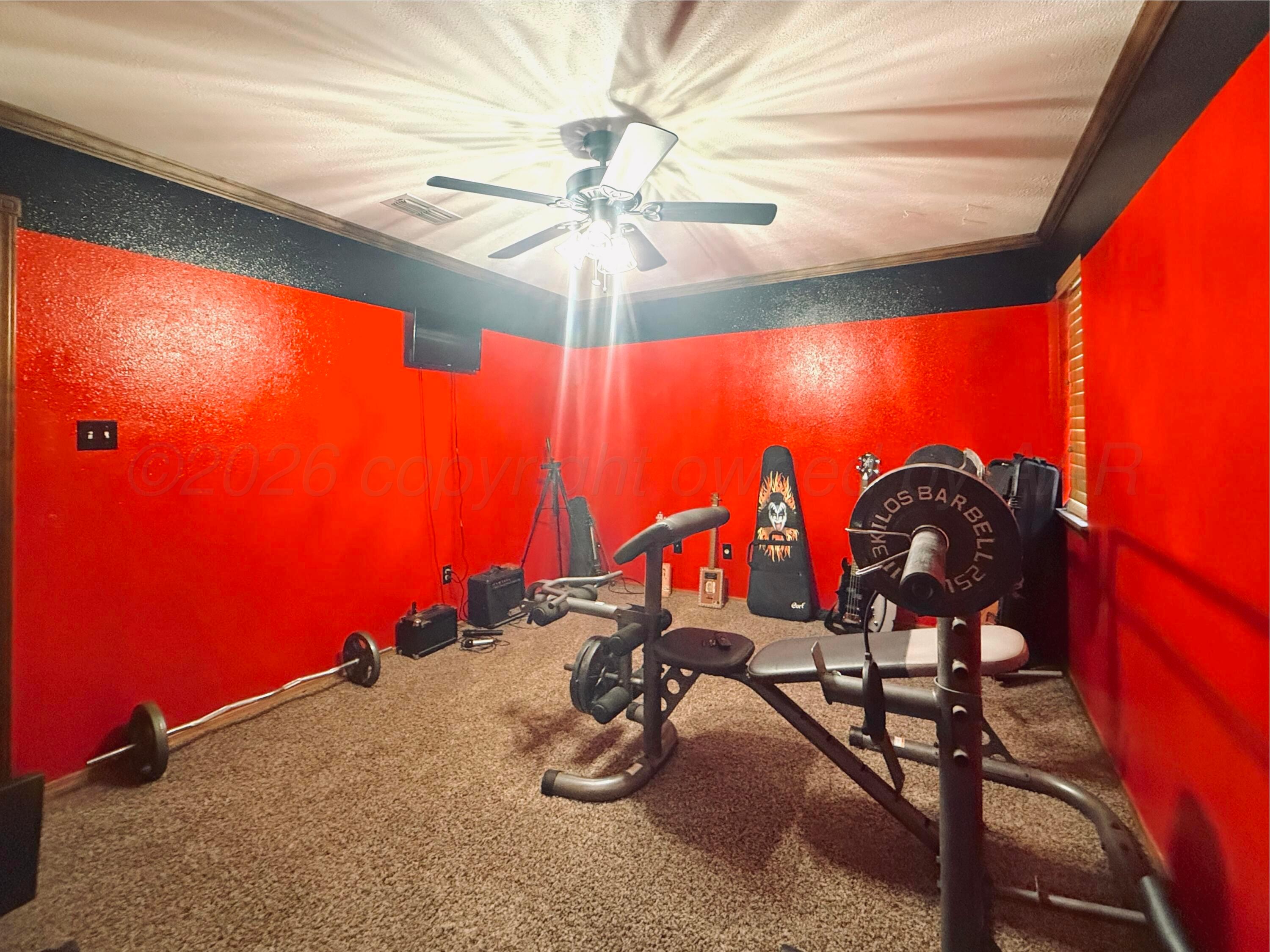 2005 Lister Street Borger, TX 79007 - Photo 13 of 20 wooden view of a room with gym equipment