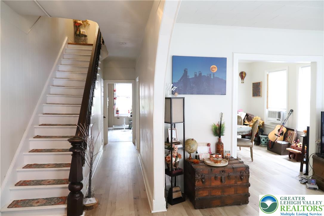 413 Pawnee Street Bethlehem, PA 18015 - Photo 2 of 16 a view of entryway and hall with wooden floor