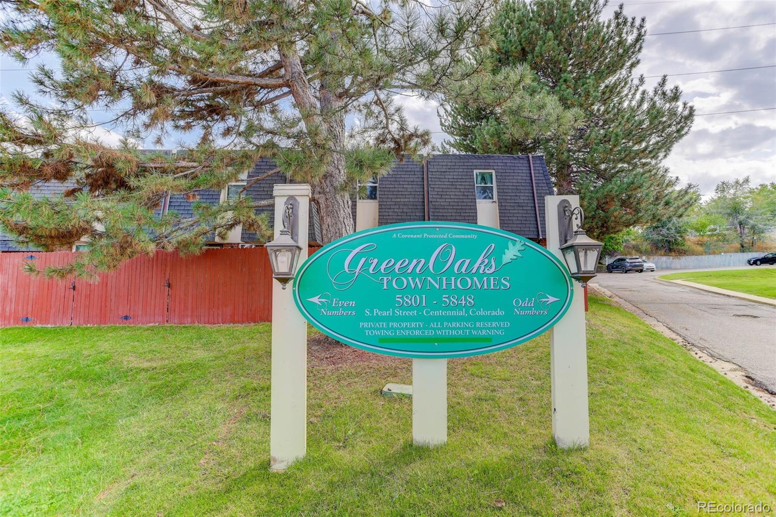 5846 South Pearl Street Centennial, CO 80121 - Photo 28 of 32 a view of a back yard of the house with a swimming pool