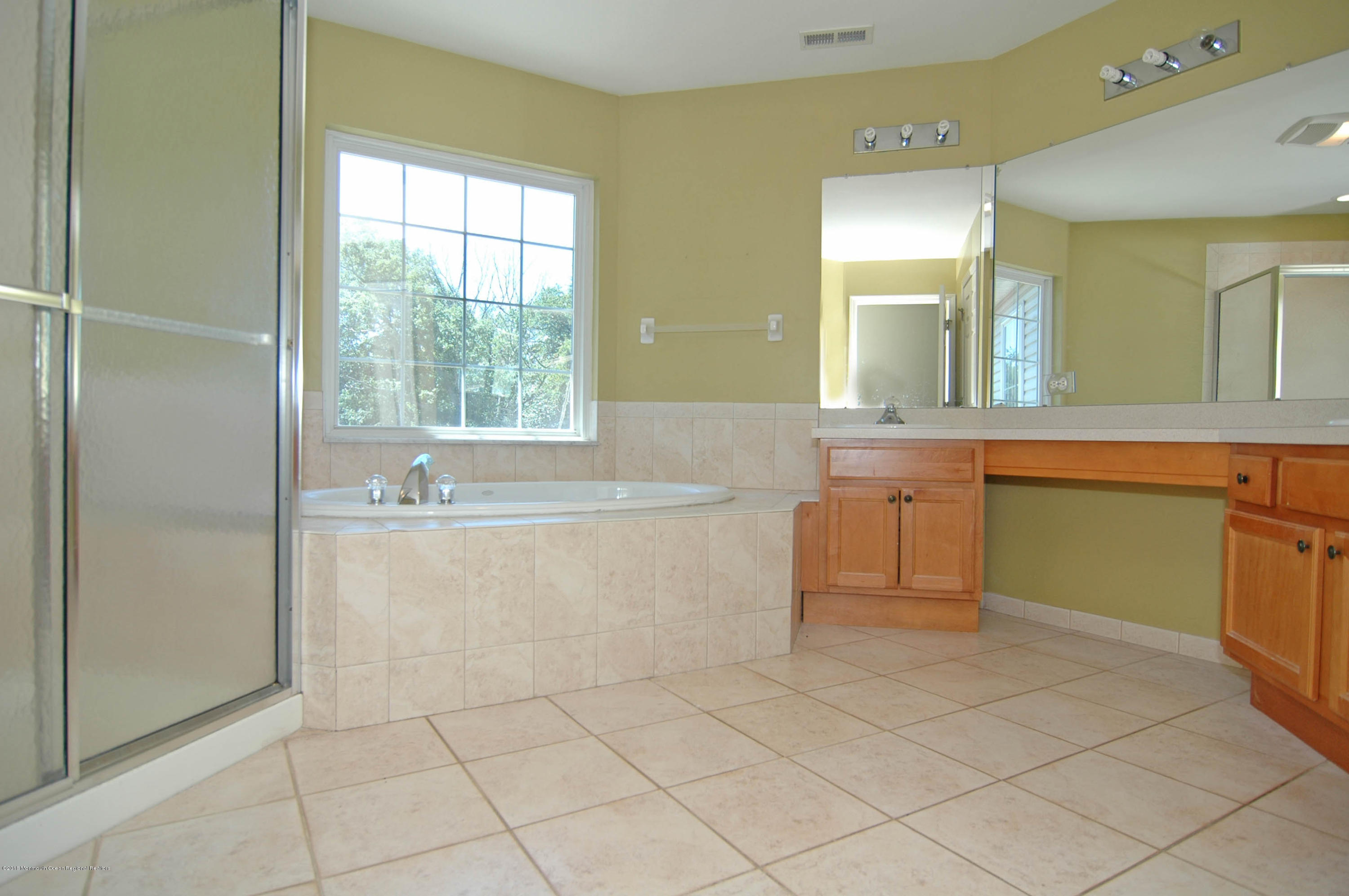 76 Mill Pond Road Jackson, NJ 08527 - Photo 12 of 23 a spacious bathroom with a sink a mirror and a bathtub