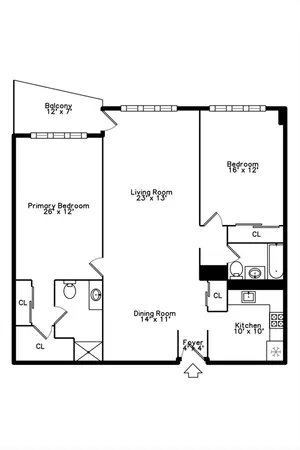 a picture of a floor plan