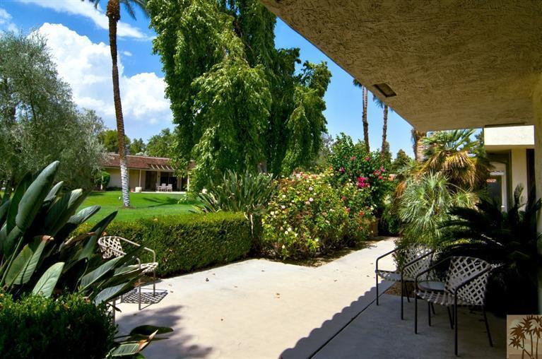9 Seton Court Rancho Mirage, CA 92270 - Photo 35 of 42 a view of backyard with a patio and plants