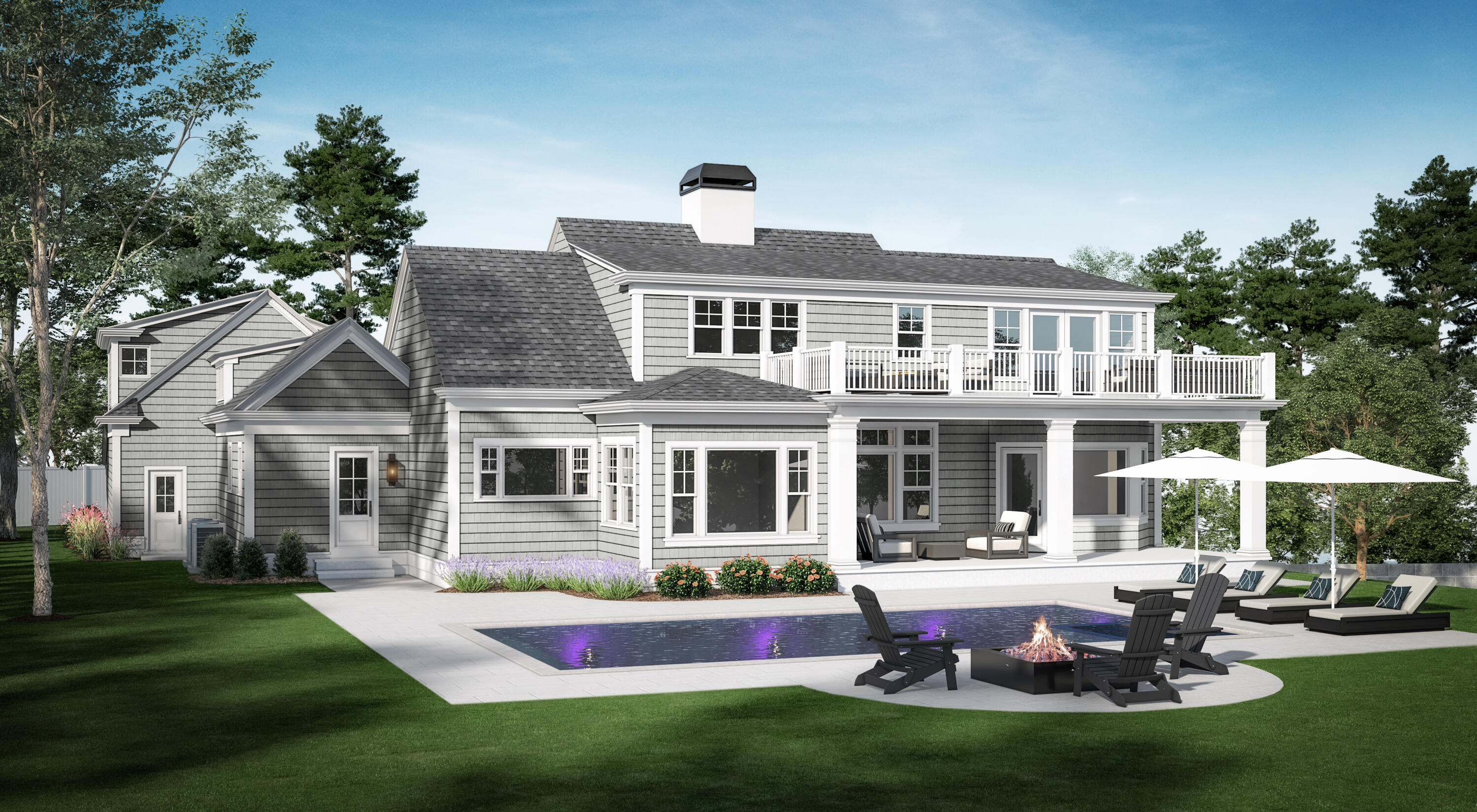 99 Gorham Road Harwich Port, MA 02646 - Photo 2 of 7 a front view of a house with a yard table and chairs