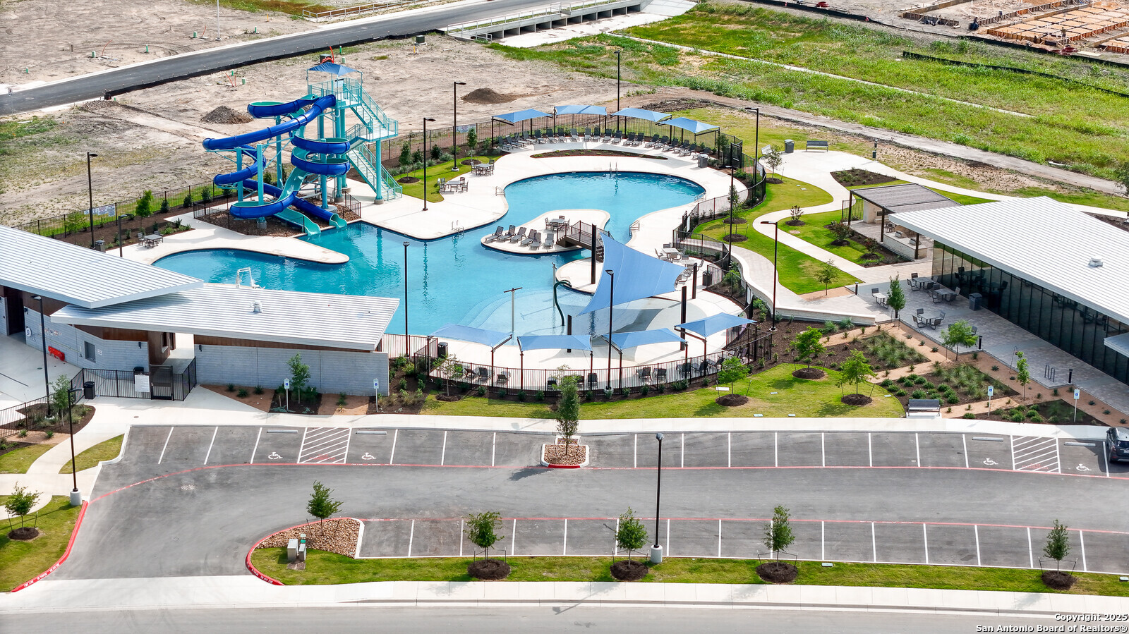 5798 Luciano Ridge Seguin, TX 78155 - Photo 31 of 36 a view of a swimming pool with outdoor seating and plants