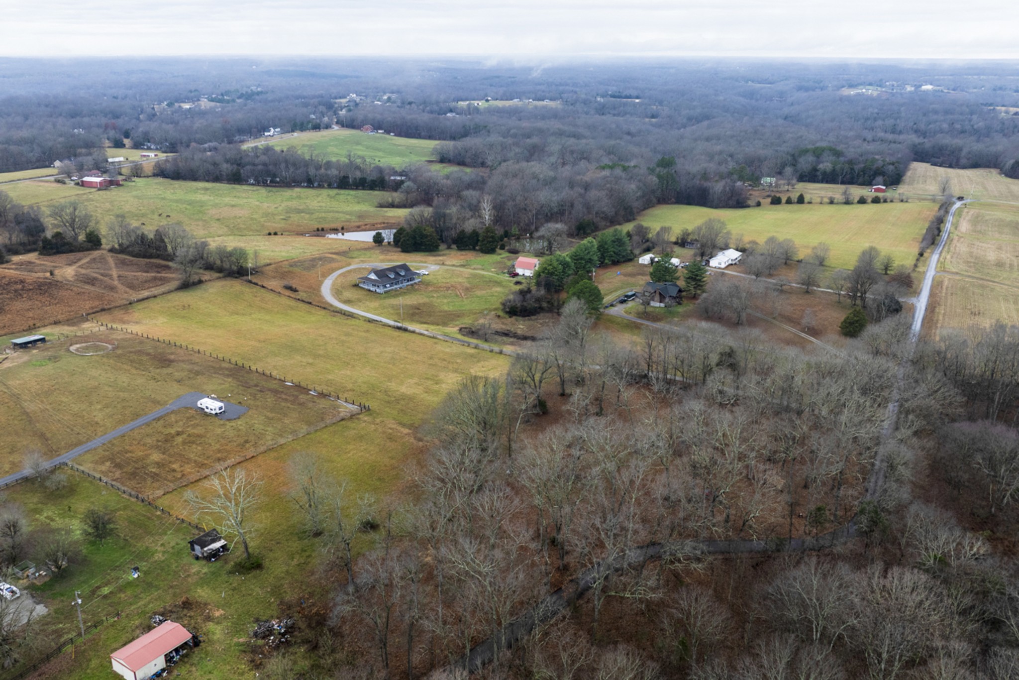 2103 Castelow Road Greenbrier, TN 37073 - Photo 8 of 13 an aerial view of a house with a yard