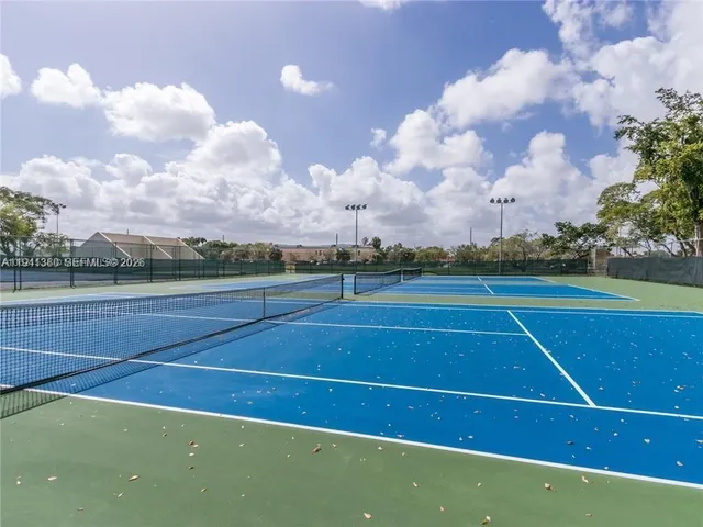 a view of a tennis court