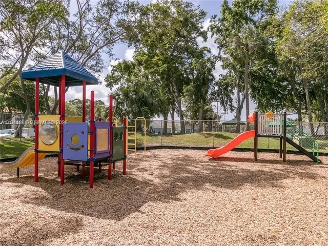 a view of outdoor space with garden and entertaining space