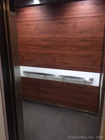 a close view of closet