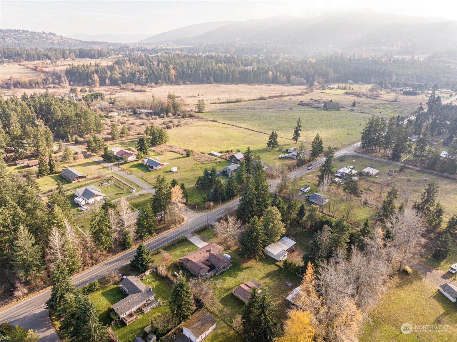 970 River Road Sequim, WA 98382 - Photo 36 of 40 a view of a city with ocean view