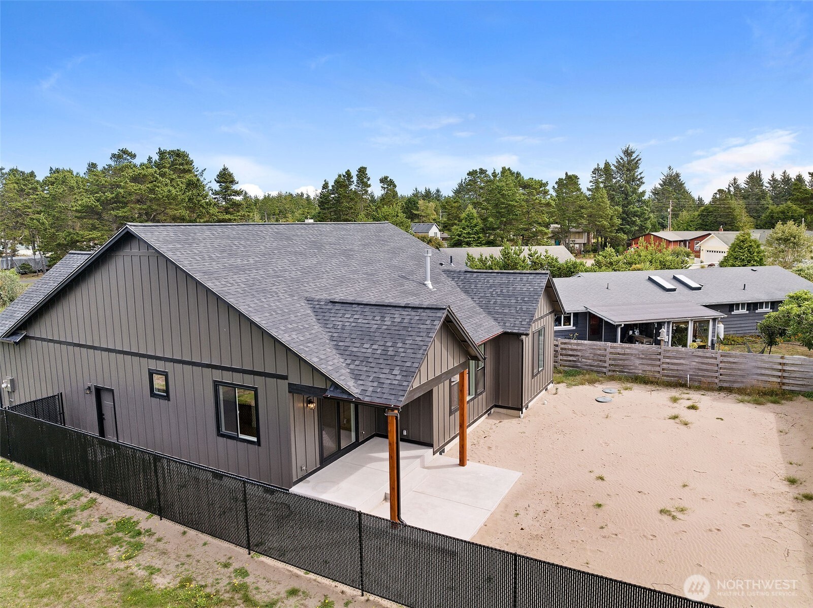 1306 195th Street Long Beach, WA 98631 - Photo 20 of 24 a view of a house with wooden fence