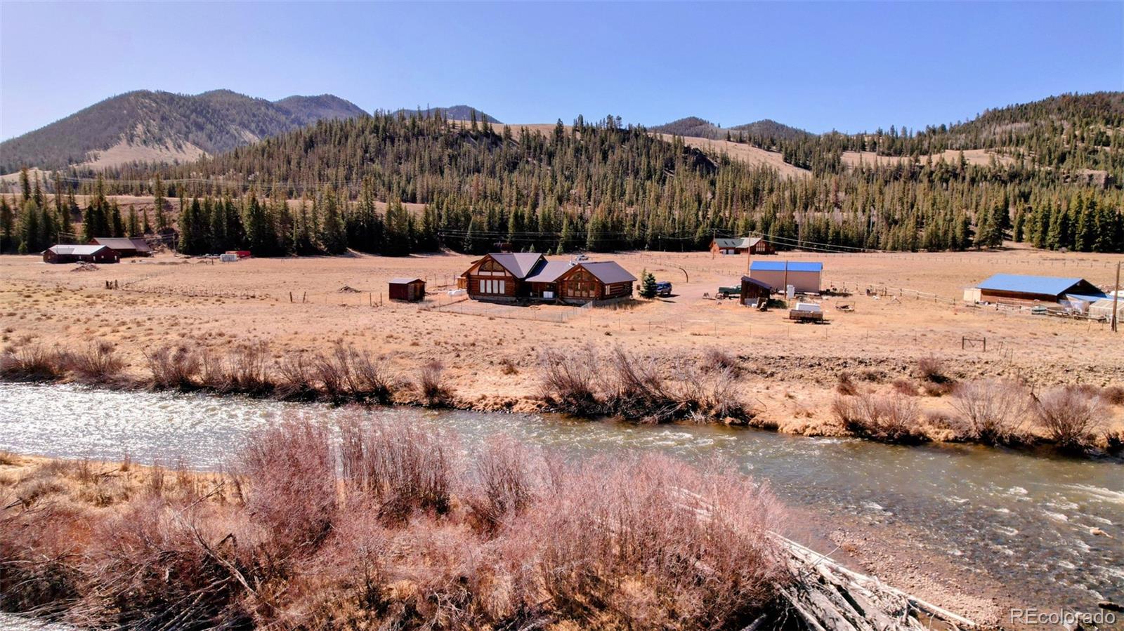 108 Forest Road, Unit 552 Creede, CO 81130 - Photo 21 of 32 a view of a backyard with a snow