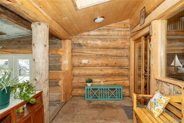 a view of front door of house