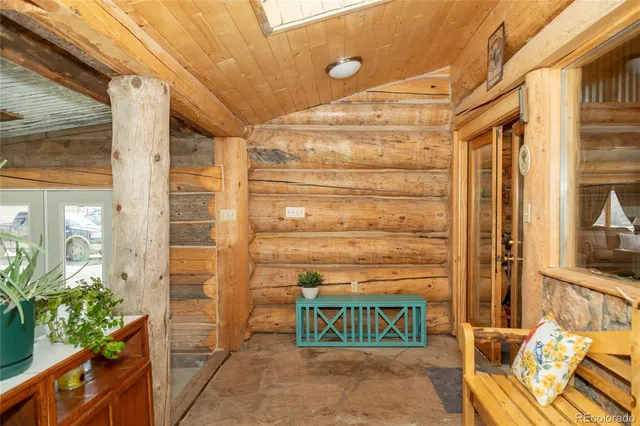 a view of front door of house