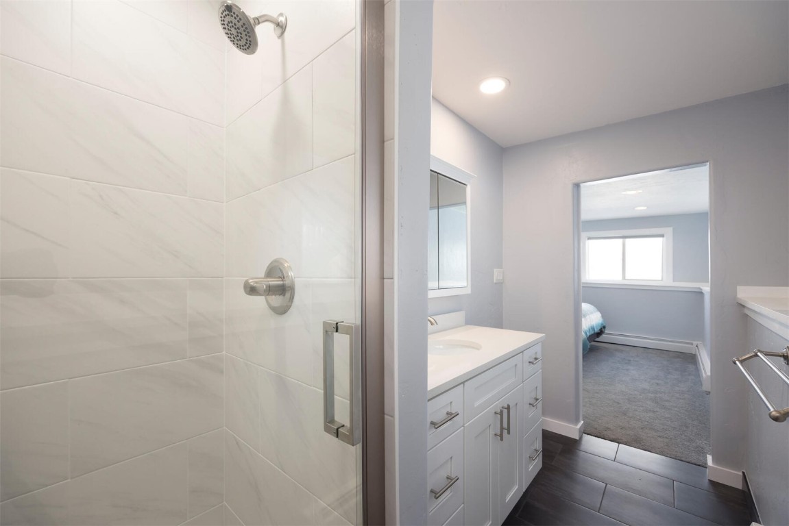 231 Alpine Road Dillon, CO 80435 - Photo 20 of 40 a bathroom with a sink a toilet and shower
