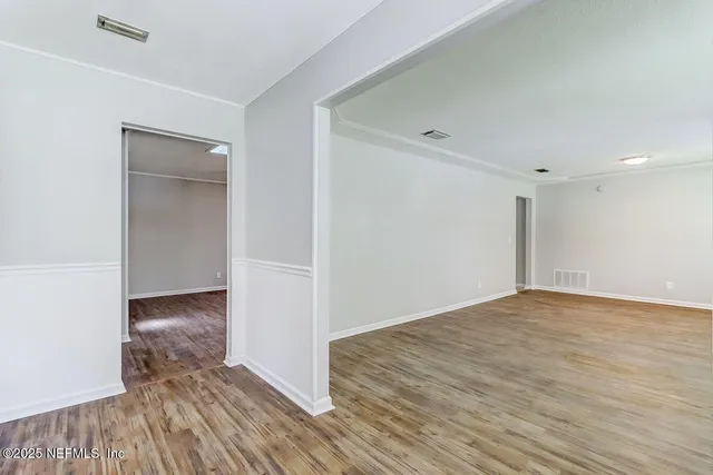 wooden floor in an empty room