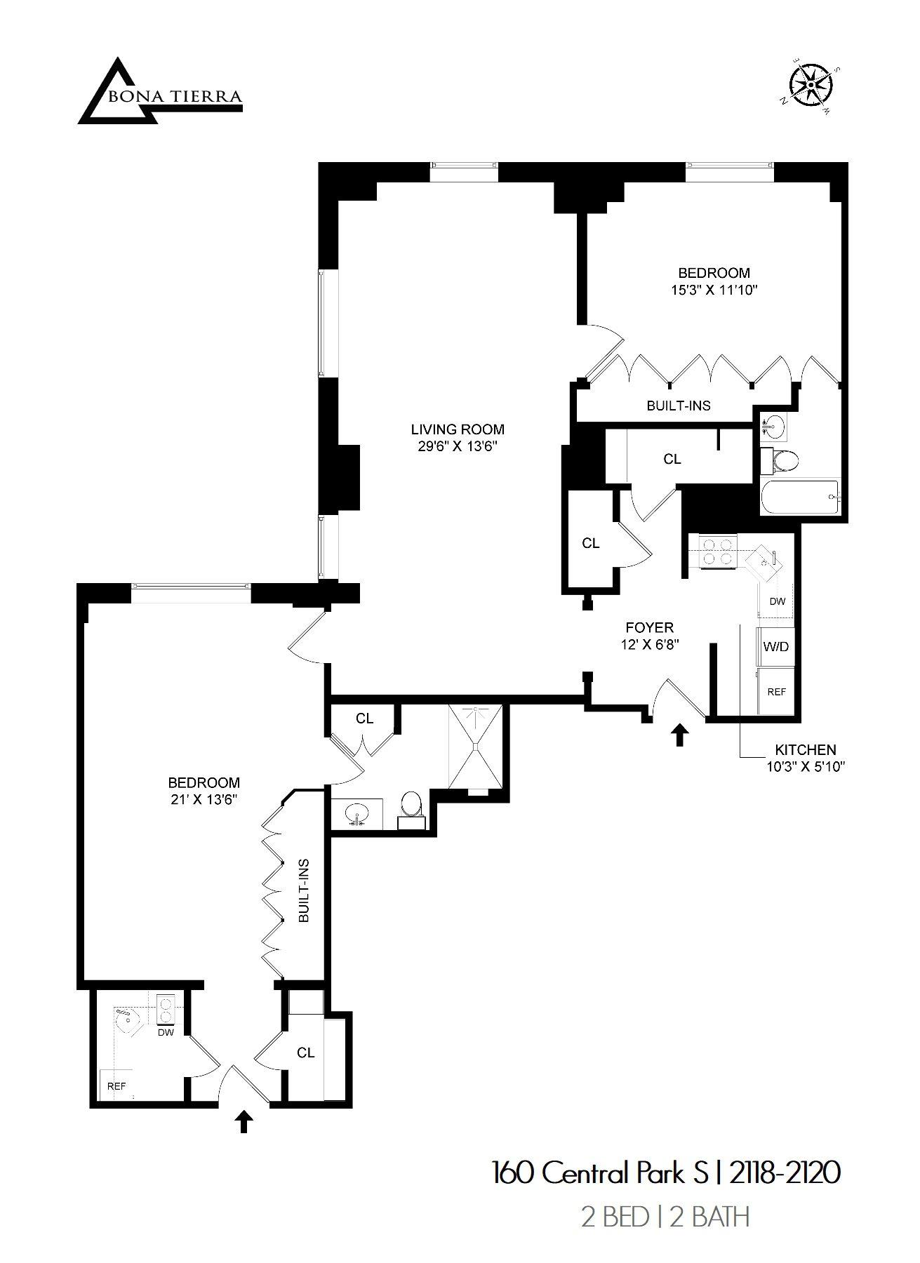 160 Central Park South, Unit 2118/2120 Manhattan, NY 10019 - Photo 16 of 16