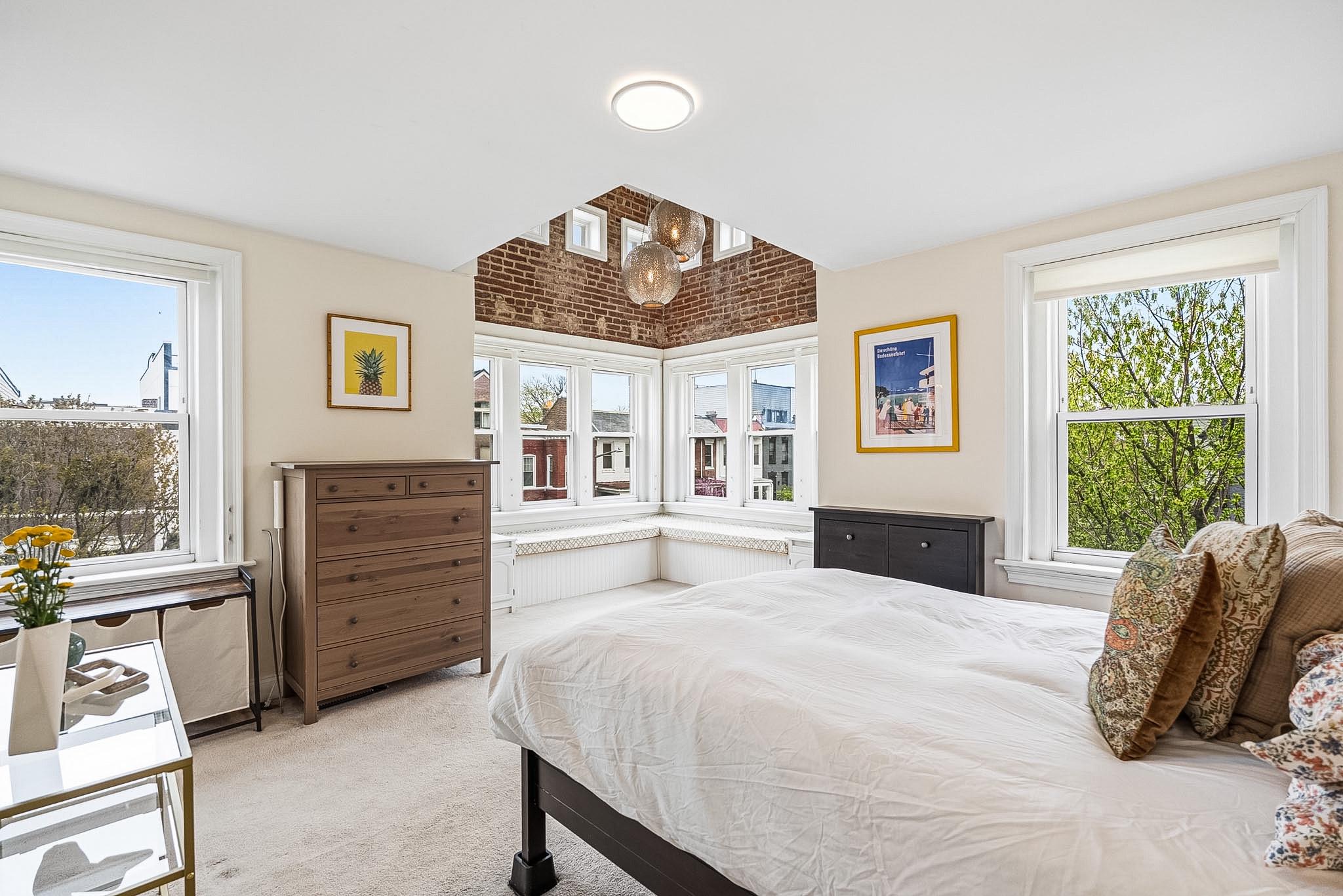 3600 10th Street Northwest, Unit B Washington, DC 20010 - Photo 12 of 27 Bright and airy primary bedroom retreat