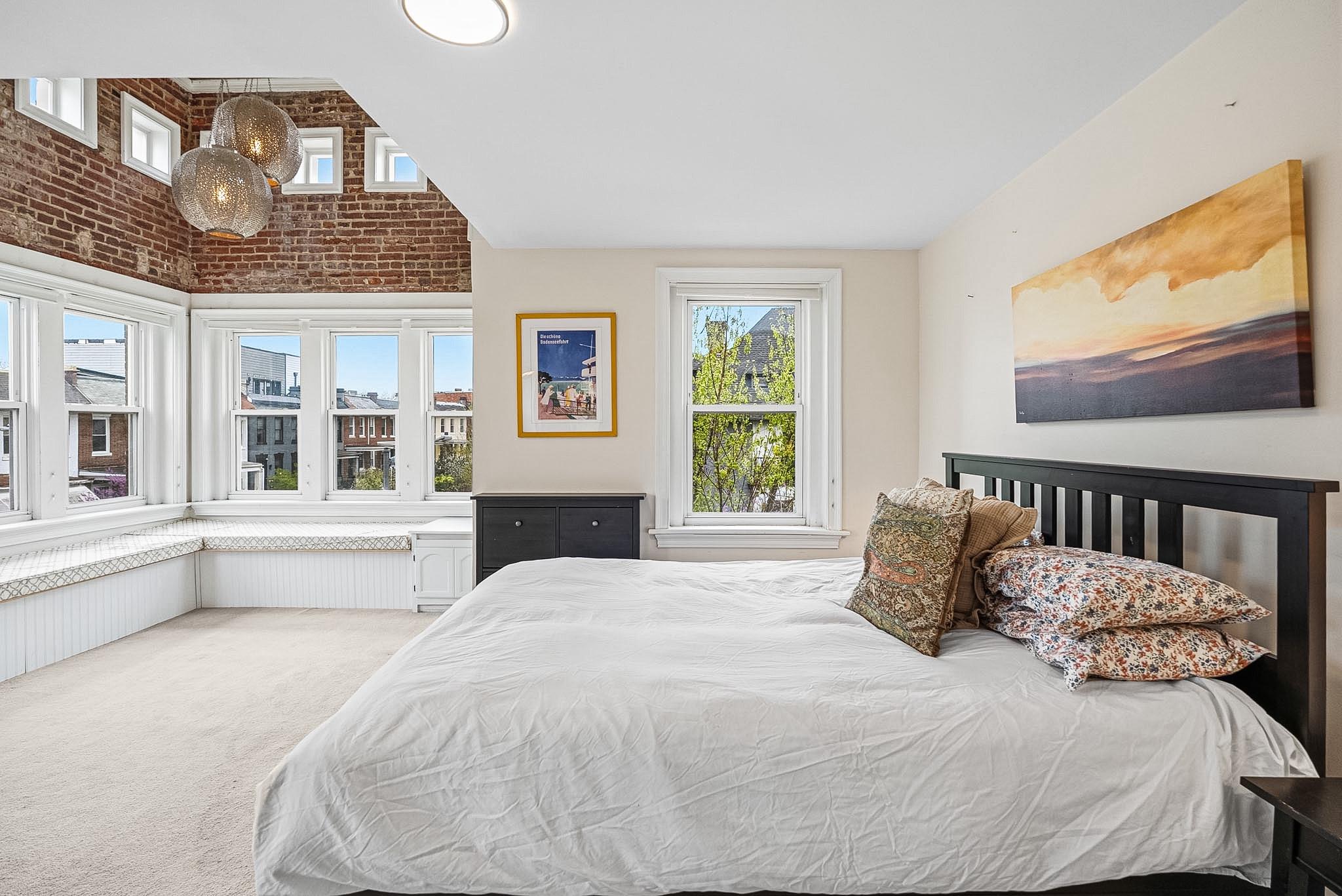 3600 10th Street Northwest, Unit B Washington, DC 20010 - Photo 13 of 27 Bright and airy primary bedroom retreat