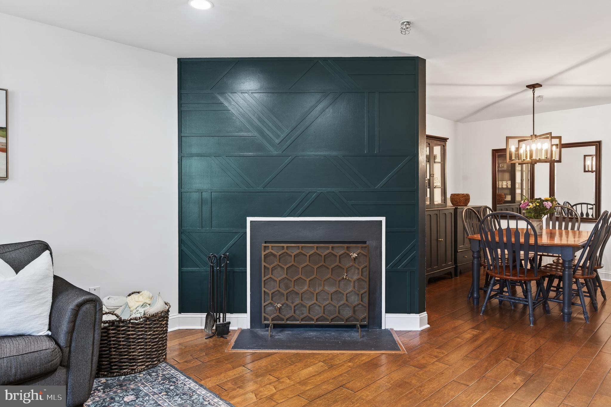 104 Woodside Road, Unit A102 Haverford, PA 19041 - Photo 9 of 46 Living Room Fireplace