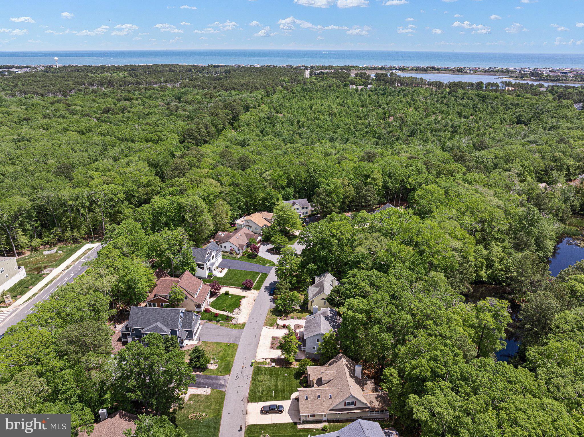 718 Foxtail Drive Bethany Beach, DE 19930 - Photo 36 of 39 an aerial view of a city with lots of residential buildings and mountain view in back