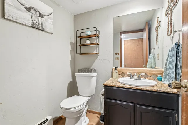 a view of a hallway with workspace