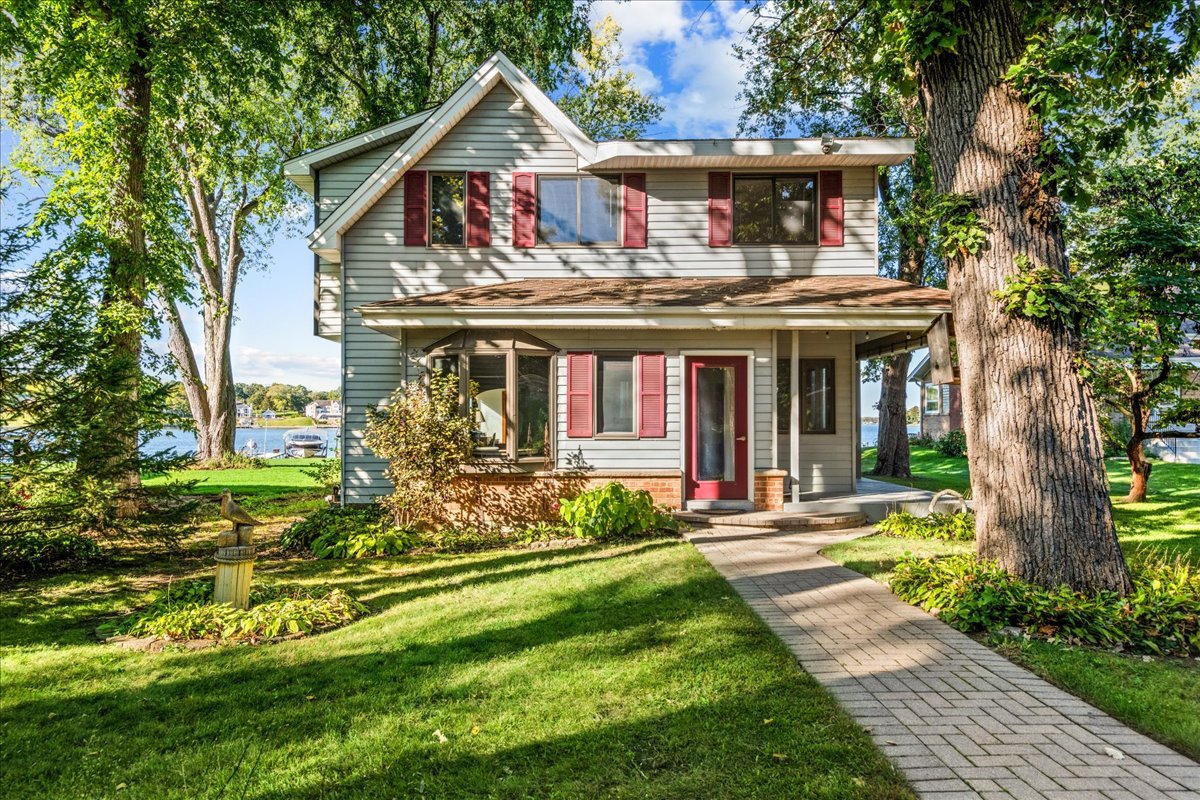 front view of house with a yard
