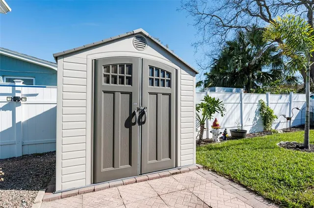 a view of outdoor space with seating area