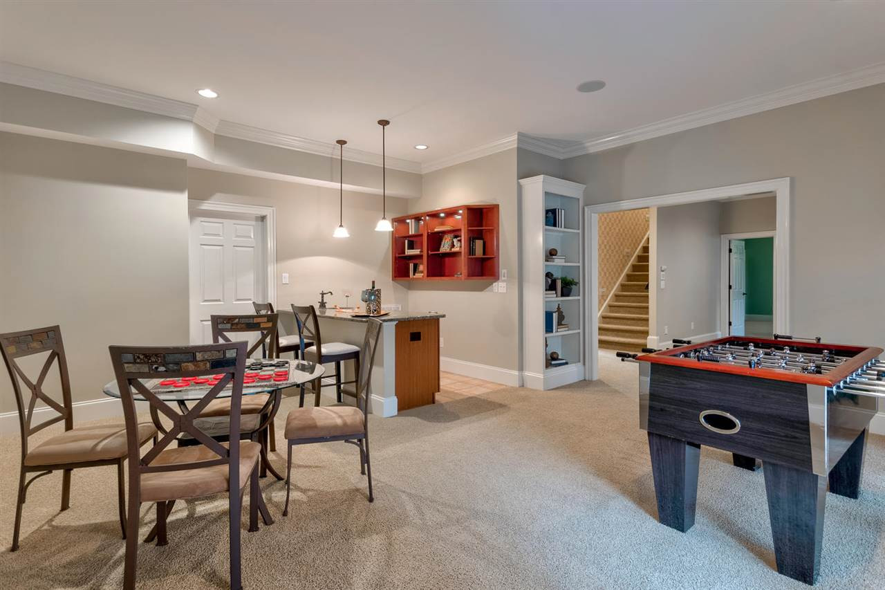 11100 Brass Kettle Road Raleigh, NC 27614 - Photo 21 of 30 Create hours of fun in this game room or could be used as a gym/flex space! Basement Gameroom