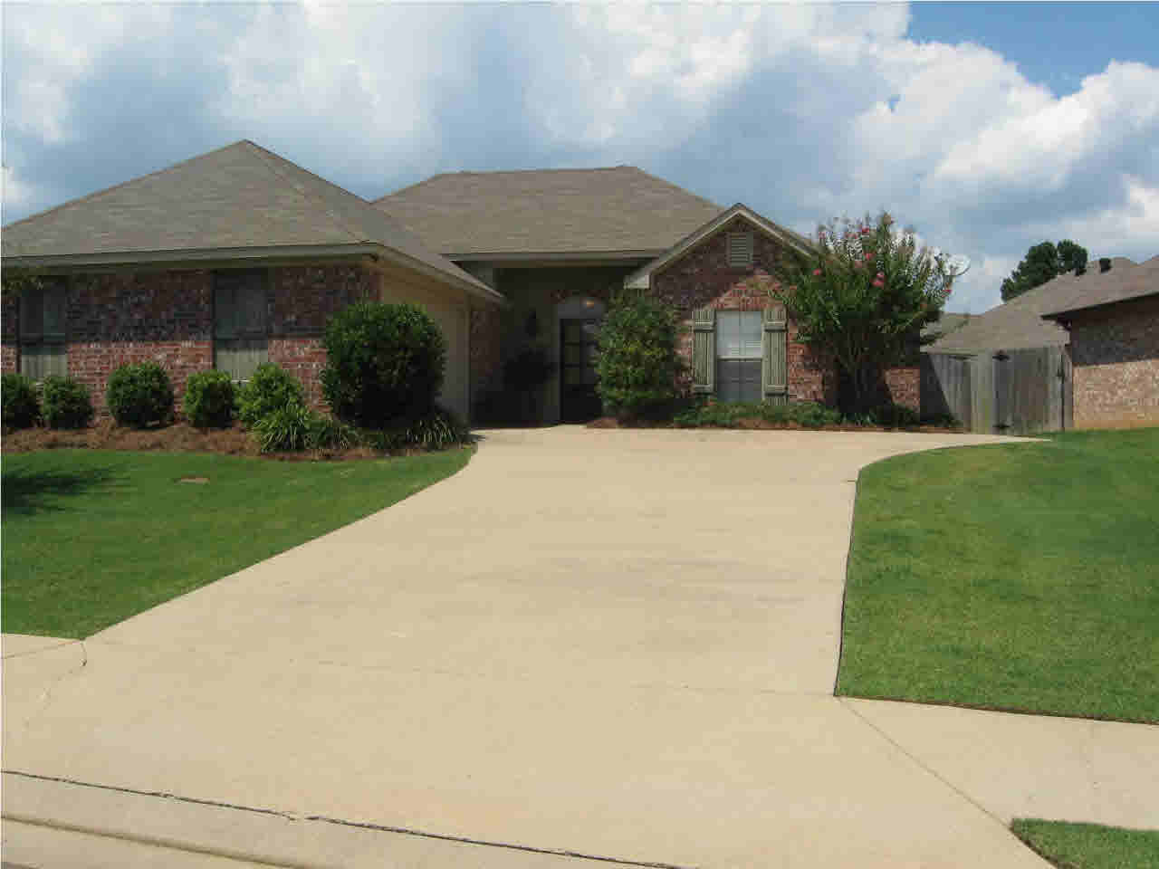 View of the front of the house.