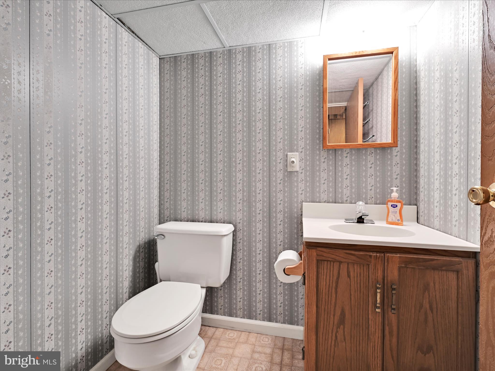 600 Beech Street Reading, PA 19605 - Photo 39 of 50 a bathroom with a toilet a sink and mirror