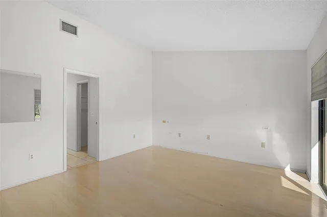 a view of an empty room