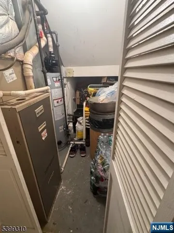 a view of storage and utility room