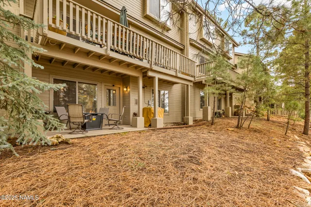 a view of a building with many windows