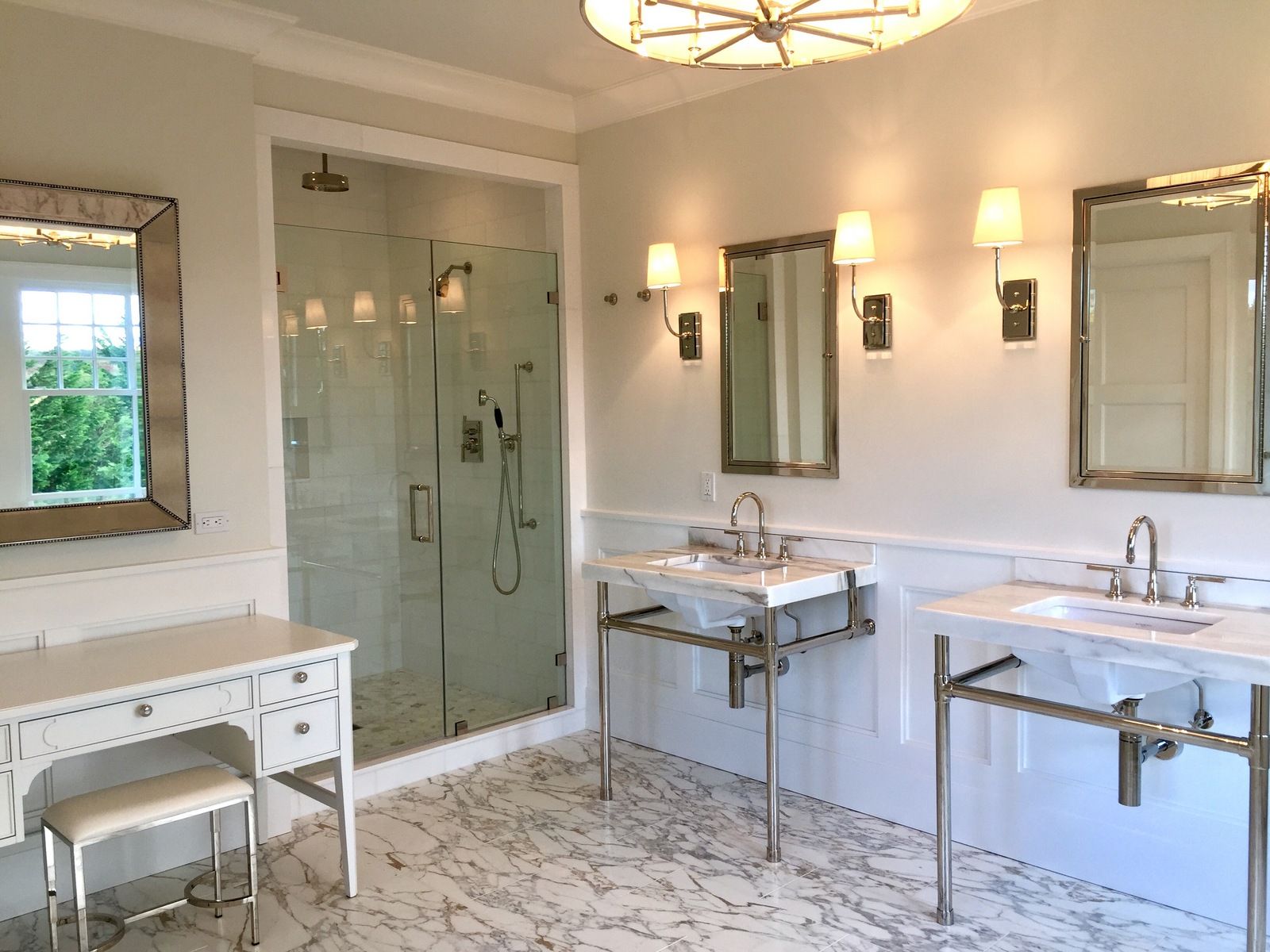 Undisclosed Address Water Mill, NY 11976 - Photo 10 of 16 a bathroom with a sink a toilet and shower