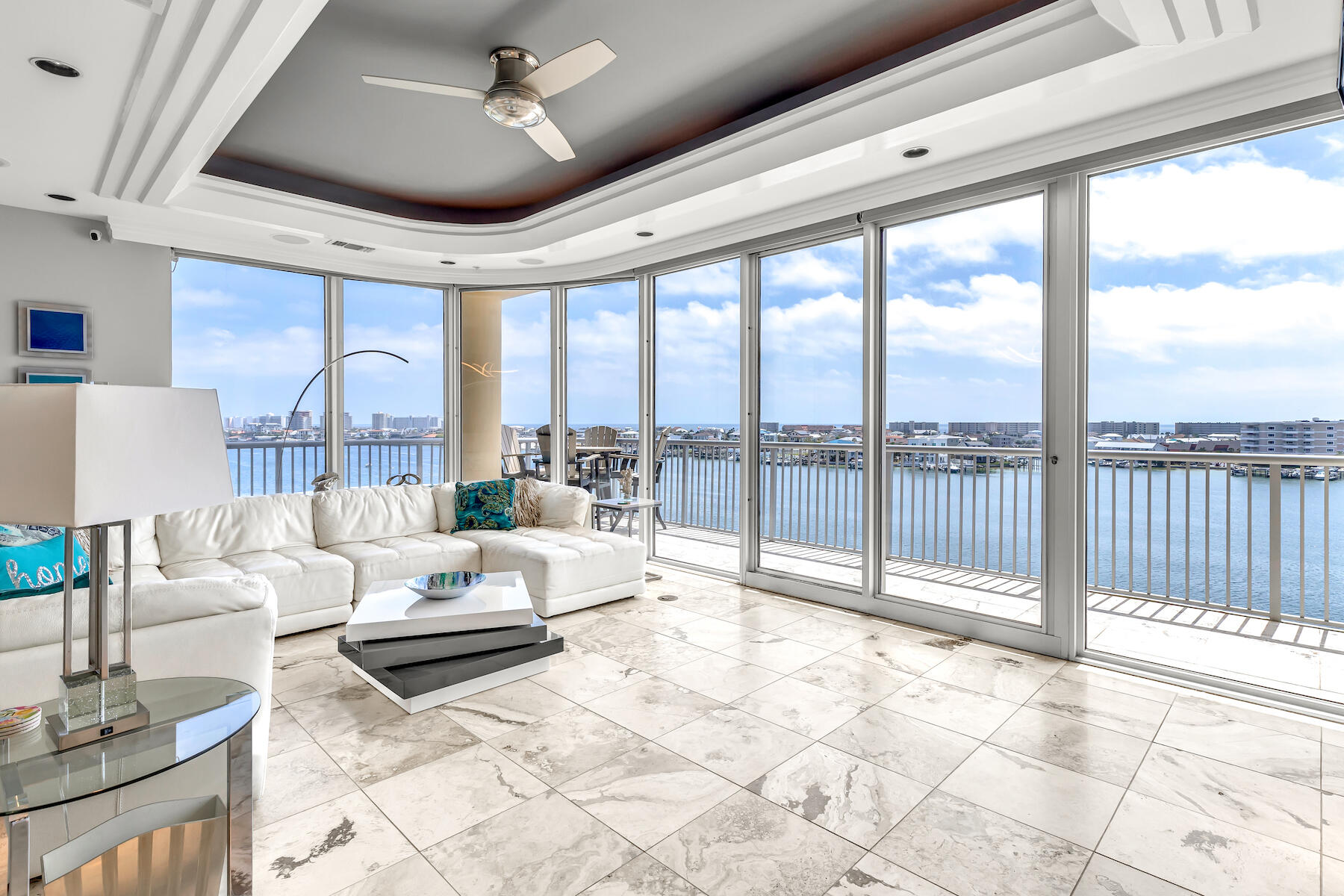 508 Harbor Boulevard, Unit 501 Destin, FL 32541 - Photo 1 of 47 a living room with furniture and a large window
