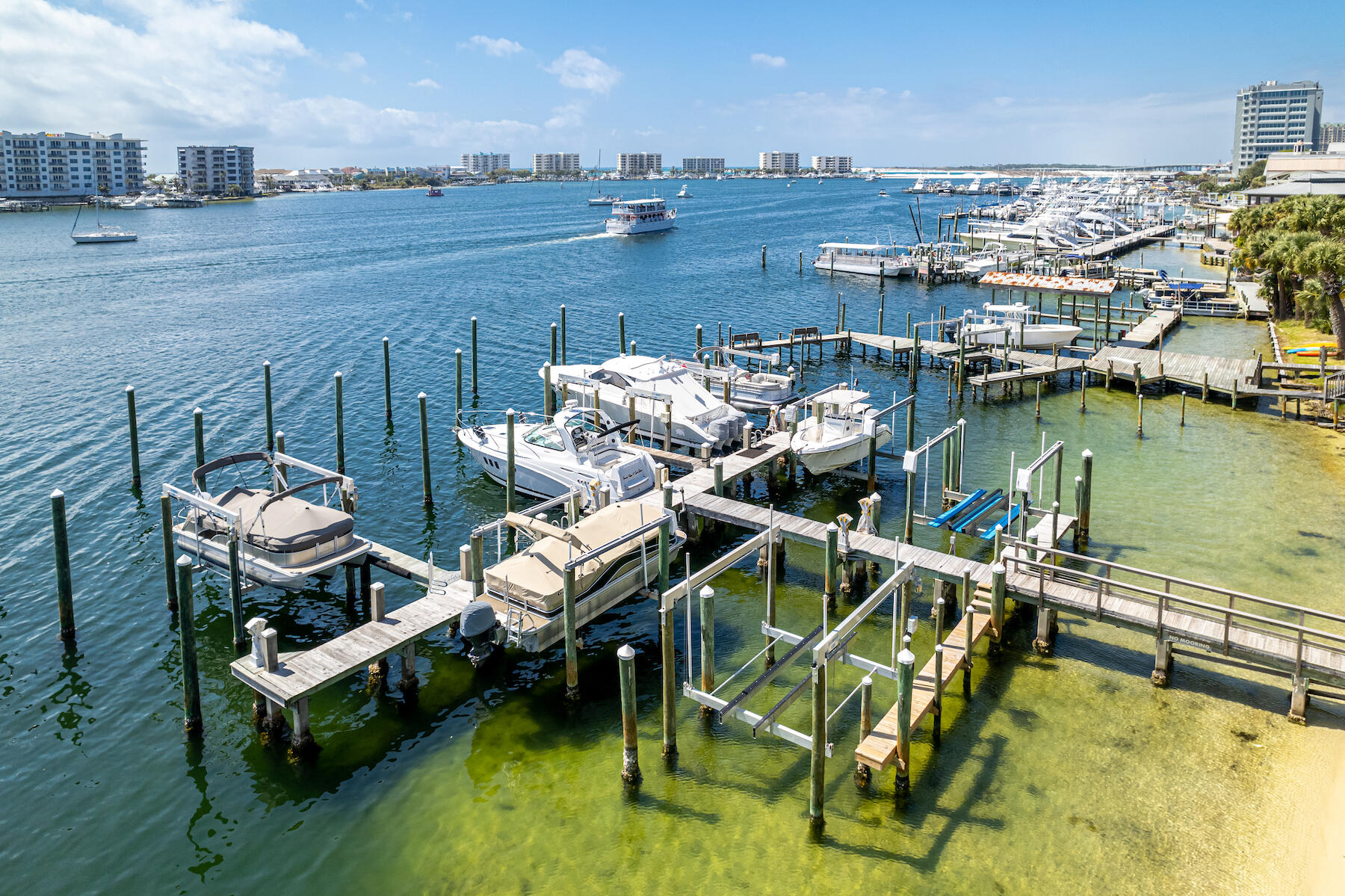 508 Harbor Boulevard, Unit 501 Destin, FL 32541 - Photo 47 of 47 a view of a lake with a terrace