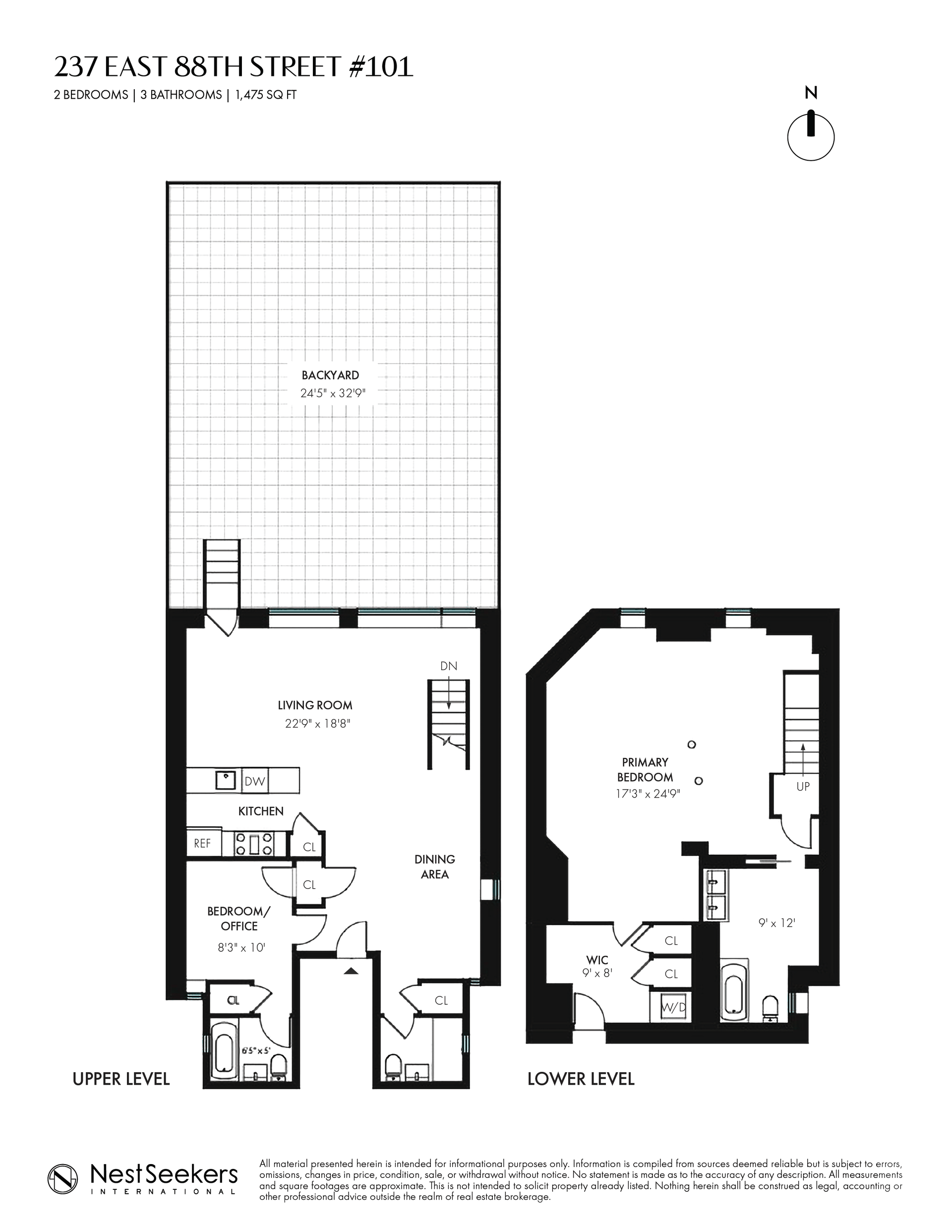 237 East 88th Street, Unit 101 Manhattan, NY 10128 - Photo 16 of 17 a picture of a floor plan