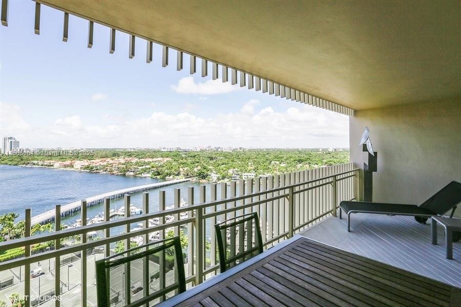 2 Grove Isle Drive, Unit B1708 Miami, FL 33133 - Photo 5 of 30 a view of balcony with furniture