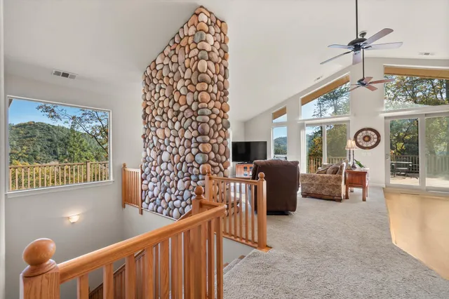 a bed room with a bed and a couch