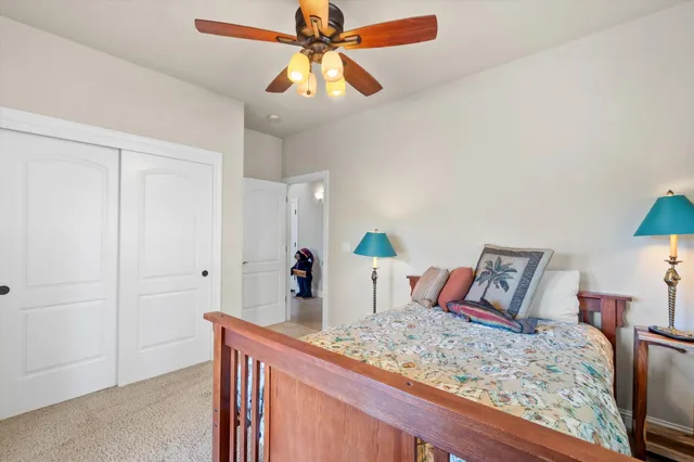 a view of a house with a mountain in the background