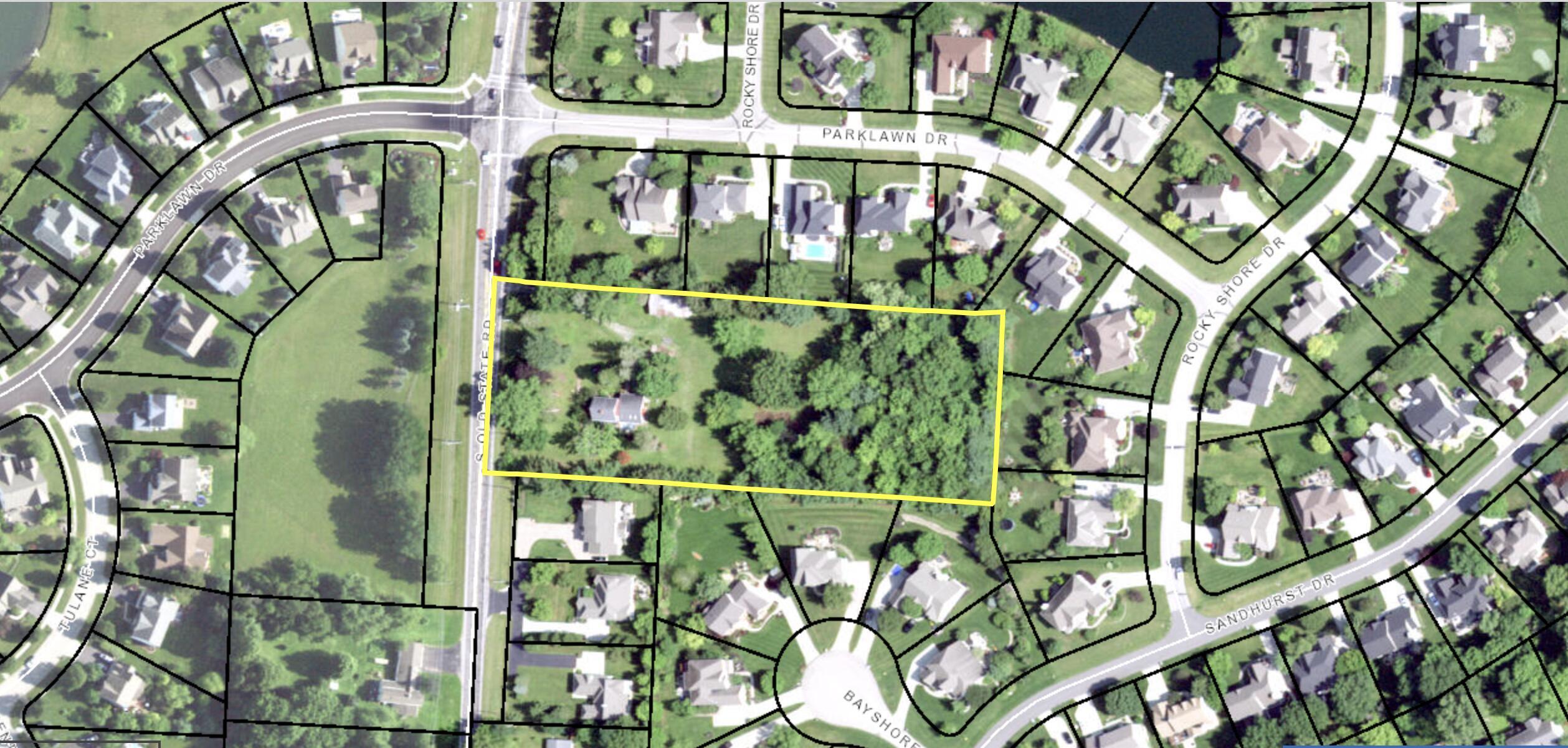 5937 South Old State Road Lewis Center, OH 43035 - Photo 2 of 116 Aerial view of Auditor's Page Parcel Lines
