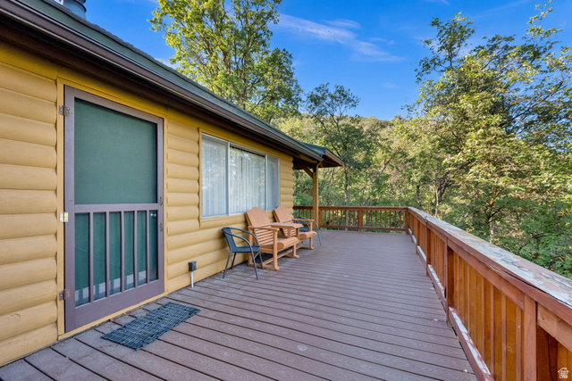 1234 Maple Lane, Unit 123 Midway, UT 84049 - Photo 3 of 19 Expansive deck featuring wood-finish flooring and wood railings